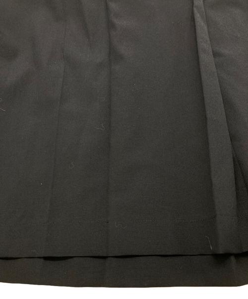 ROBE DE CHAMBRE COMME DES GARCONS（ローブドシャンブル コムデギャルソン）ROBE DE CHAMBRE COMME DES GARCONS (ローブドシャンブル コムデギャルソン) ウールプリーツイージーロングスカート【AD2001】 ブラック サイズ:Lの古着・服飾アイテム