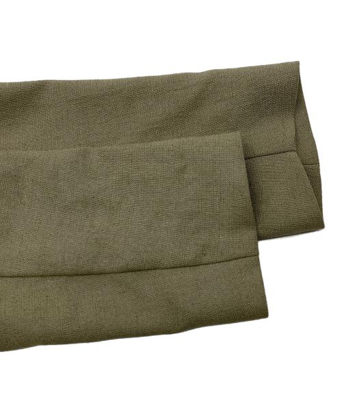 BEIGE（ベイジ）BEIGE (ベイジ) ノーカラージャケット ベージュ サイズ:Mの古着・服飾アイテム