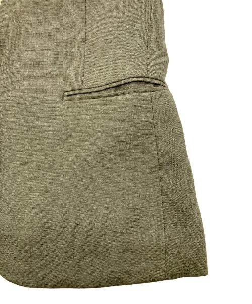 BEIGE（ベイジ）BEIGE (ベイジ) ノーカラージャケット ベージュ サイズ:Mの古着・服飾アイテム