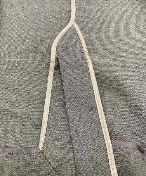 BEIGE（ベイジ）BEIGE (ベイジ) ノーカラージャケット ベージュ サイズ:Mの古着・服飾アイテム