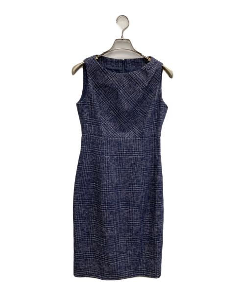 BROOKS BROTHERS（ブルックスブラザーズ）BROOKS BROTHERS (ブルックスブラザーズ) Piemontese（ピエモンテーゼ）ノースリーブワンピース ネイビー サイズ:F34の古着・服飾アイテム