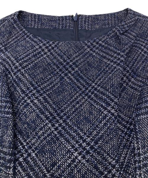 BROOKS BROTHERS（ブルックスブラザーズ）BROOKS BROTHERS (ブルックスブラザーズ) Piemontese（ピエモンテーゼ）ノースリーブワンピース ネイビー サイズ:F34の古着・服飾アイテム