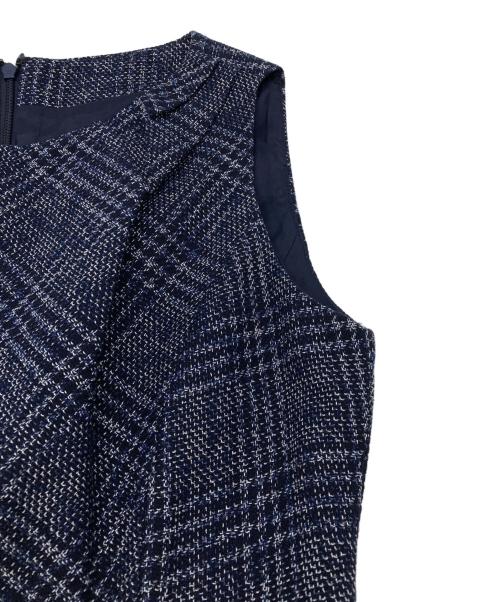 BROOKS BROTHERS（ブルックスブラザーズ）BROOKS BROTHERS (ブルックスブラザーズ) Piemontese（ピエモンテーゼ）ノースリーブワンピース ネイビー サイズ:F34の古着・服飾アイテム