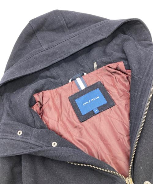 COLE HAAN（コールハーン）COLE HAAN (コールハーン) フーデットウールコート ネイビー サイズ:Lの古着・服飾アイテム