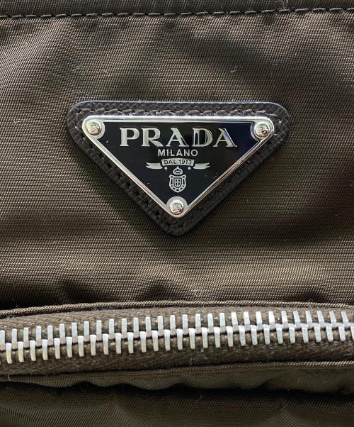 PRADA（プラダ）PRADA (プラダ) Re-Nylon トートバッグ シエナブラウン ブランデーの古着・服飾アイテム