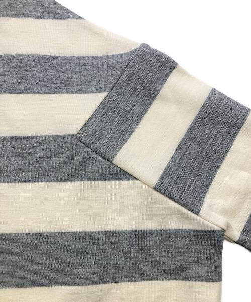 COGTHEBIGSMOKE（コグザビッグスモーク）COGTHEBIGSMOKE (コグザビッグスモーク) ラグビージャージ ポロシャツ ベージュ×グレー サイズ:下記参考の古着・服飾アイテム