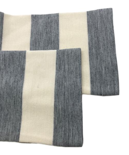 COGTHEBIGSMOKE（コグザビッグスモーク）COGTHEBIGSMOKE (コグザビッグスモーク) ラグビージャージ ポロシャツ ベージュ×グレー サイズ:下記参考の古着・服飾アイテム