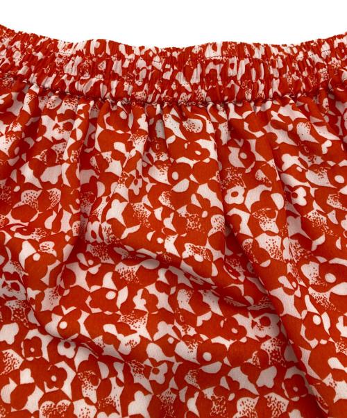 GANNI（ガニー）GANNI (ガニー) フラワースカート レッド サイズ:Lの古着・服飾アイテム
