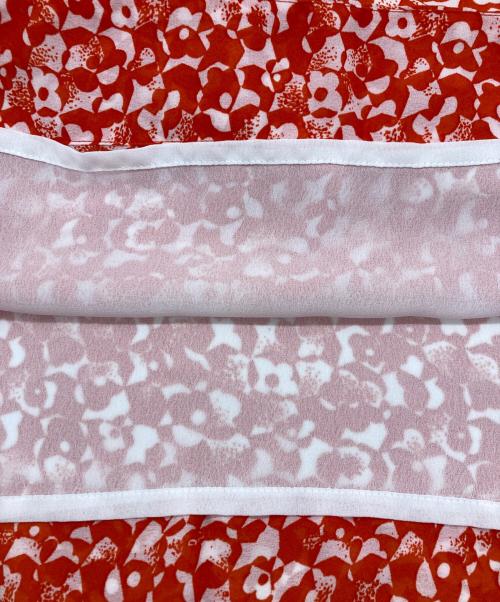 GANNI（ガニー）GANNI (ガニー) フラワースカート レッド サイズ:Lの古着・服飾アイテム