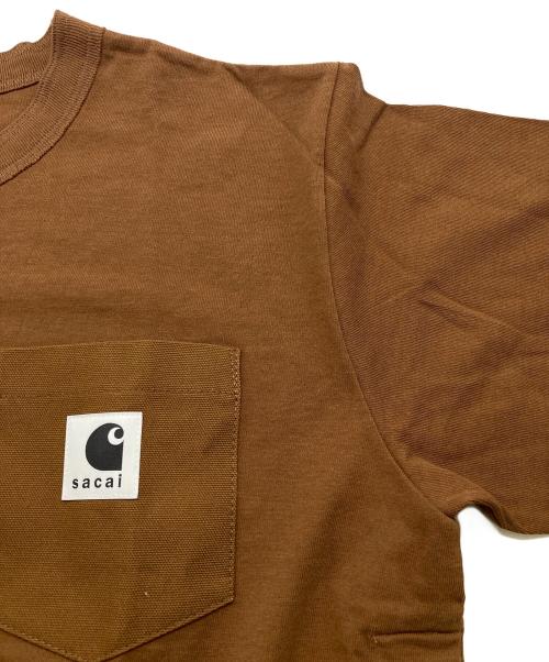 Carhartt WIP（カーハート ワーク イン プログレス）CARHARTT WIP (カーハート ワーク イン プログレス) sacai (サカイ) Cotton Jersey L/S T-Shirt ブラウン サイズ:3の古着・服飾アイテム