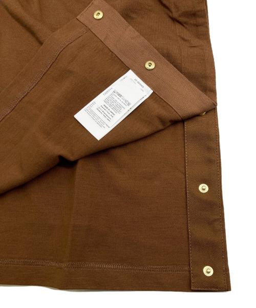 Carhartt WIP（カーハート ワーク イン プログレス）CARHARTT WIP (カーハート ワーク イン プログレス) sacai (サカイ) Cotton Jersey L/S T-Shirt ブラウン サイズ:3の古着・服飾アイテム
