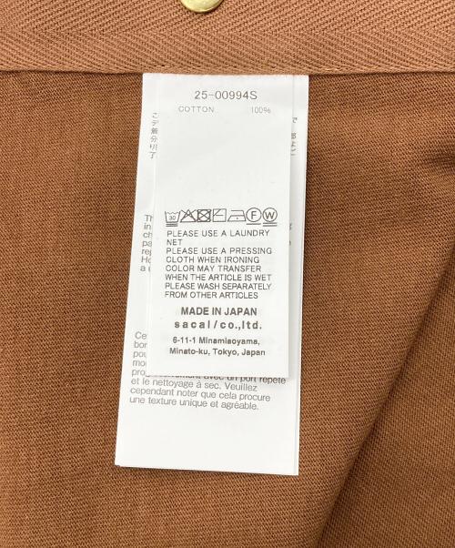 Carhartt WIP（カーハート ワーク イン プログレス）CARHARTT WIP (カーハート ワーク イン プログレス) sacai (サカイ) Cotton Jersey L/S T-Shirt ブラウン サイズ:3の古着・服飾アイテム