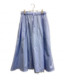 THE LIBRARY（ザ ライブラリー）の古着「［別注］quitan / BUSTLE EASY SKIRT」｜ブルー