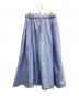 THE LIBRARY（ザ ライブラリー）の古着「［別注］quitan / BUSTLE EASY SKIRT」｜ブルー