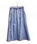 THE LIBRARY (ザ ライブラリー) ［別注］quitan / BUSTLE EASY SKIRT ブルー サイズ:F：7000円