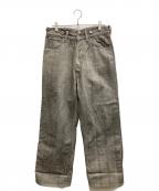 T.T TAIGA TAKAHASHIタイガ・タカハシ）の古着「Lot.209 BUCKLE-BACKED TROUSERS」｜グレー
