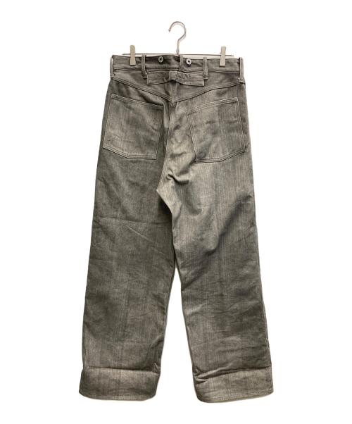 T.T TAIGA TAKAHASHI（タイガ・タカハシ）T.T TAIGA TAKAHASHI (タイガ・タカハシ) Lot.209 BUCKLE-BACKED TROUSERS グレー サイズ:32の古着・服飾アイテム