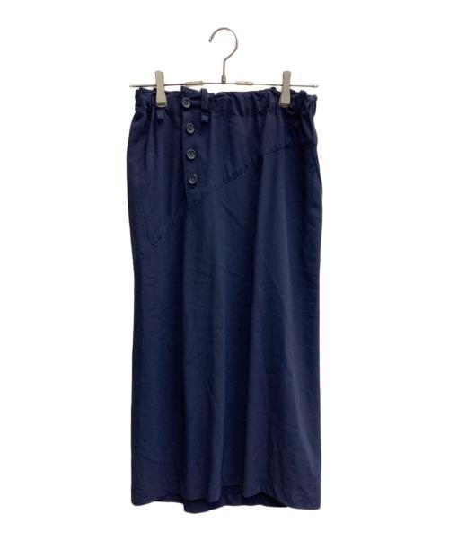 ISSEY MIYAKE（イッセイミヤケ）ISSEY MIYAKE (イッセイミヤケ) ウールデザインスカート/90’S ネイビー サイズ:Sの古着・服飾アイテム