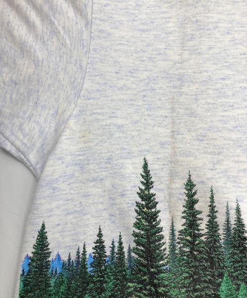 habitat（ハビタット）HABITAT (ハビタット) アニマルプリントＴシャツ/HABITAT XCVIII ホワイト サイズ:Lの古着・服飾アイテム