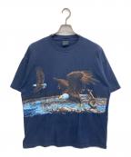 habitatハビタット）の古着「USA製　アニマル両面TEE」｜ネイビー