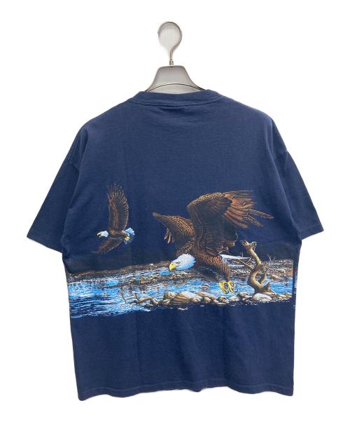habitat（ハビタット）HABITAT (ハビタット) USA製　アニマル両面TEE ネイビー サイズ:XLの古着・服飾アイテム
