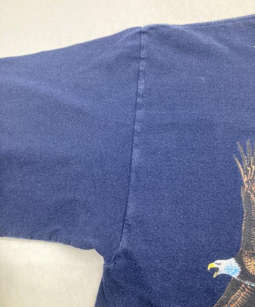 habitat（ハビタット）HABITAT (ハビタット) USA製　アニマル両面TEE ネイビー サイズ:XLの古着・服飾アイテム