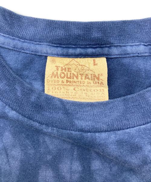 the mountain（ザマウンテン）the mountain (ザマウンテン) アニマルTEE ブルー サイズ:Lの古着・服飾アイテム