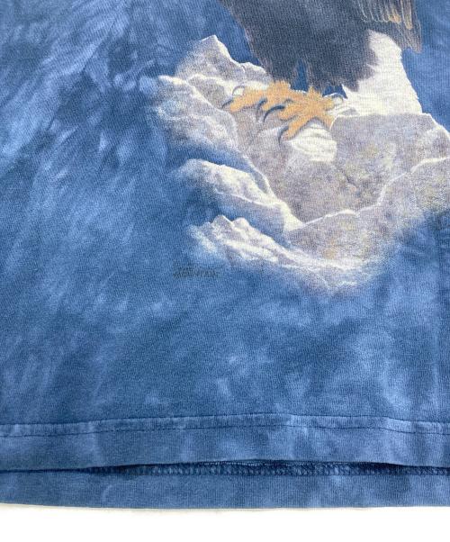 the mountain（ザマウンテン）the mountain (ザマウンテン) アニマルTEE ブルー サイズ:Lの古着・服飾アイテム
