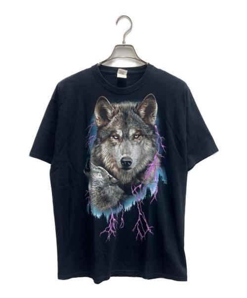 FRUIT OF THE LOOM（フルーツオブザルーム）FRUIT OF THE LOOM (フルーツオブザルーム) アニマルTEE ブラック サイズ:XLの古着・服飾アイテム