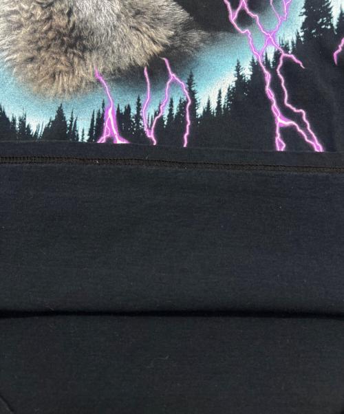 FRUIT OF THE LOOM（フルーツオブザルーム）FRUIT OF THE LOOM (フルーツオブザルーム) アニマルTEE ブラック サイズ:XLの古着・服飾アイテム