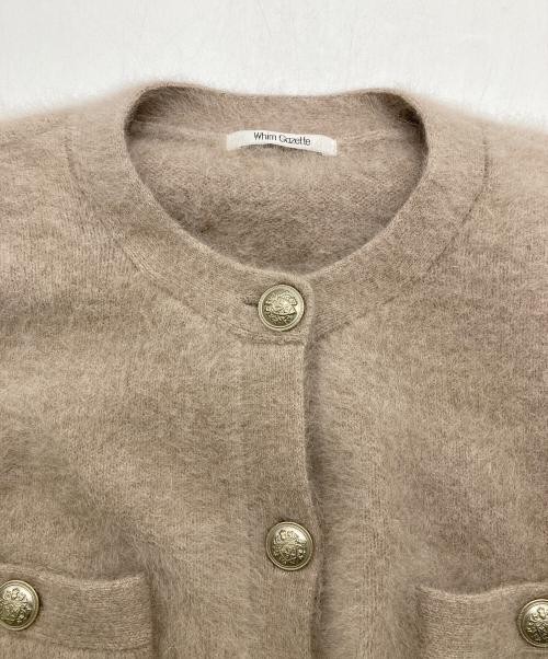 Whim Gazette（ウィムガゼット）Whim Gazette (ウィムガゼット) ファーボタンジャケット ブラウン サイズ:Freeの古着・服飾アイテム