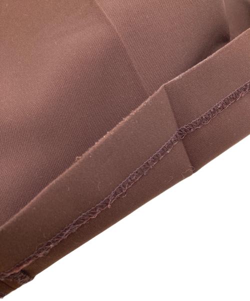 Whim Gazette（ウィムガゼット）Whim Gazette (ウィムガゼット) フロントスリットパンツ ブラウン サイズ:34の古着・服飾アイテム