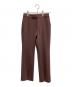 Whim Gazette（ウィムガゼット）の古着「フロントスリットパンツ」｜ブラウン