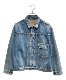 NEEDBY heritage（ニードバイヘリテージ）の古着「1st型ユーズド加工デニムジャケット」｜ブルー