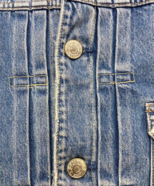 NEEDBY heritage（ニードバイヘリテージ）NEEDBY heritage (ニードバイヘリテージ) 1st型ユーズド加工デニムジャケット ブルー サイズ:1の古着・服飾アイテム