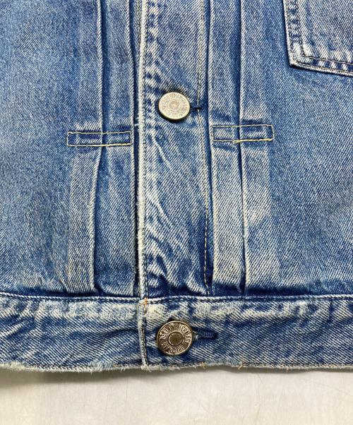 NEEDBY heritage（ニードバイヘリテージ）NEEDBY heritage (ニードバイヘリテージ) 1st型ユーズド加工デニムジャケット ブルー サイズ:1の古着・服飾アイテム