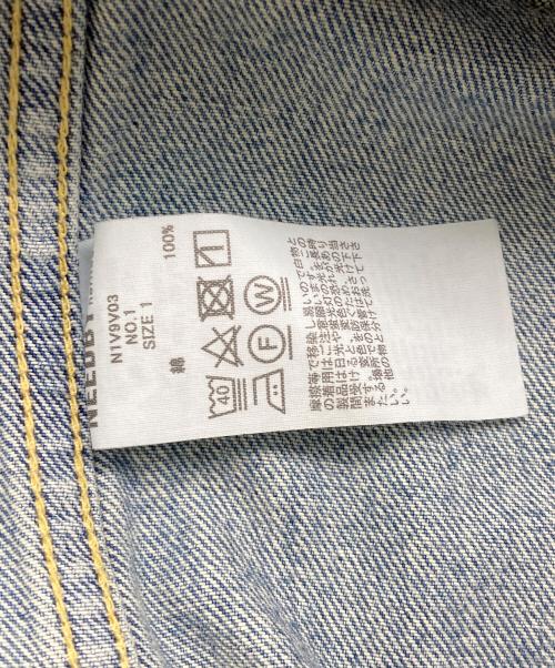 NEEDBY heritage（ニードバイヘリテージ）NEEDBY heritage (ニードバイヘリテージ) 1st型ユーズド加工デニムジャケット ブルー サイズ:1の古着・服飾アイテム
