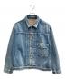 NEEDBY heritage（ニードバイヘリテージ）の古着「1st型ユーズド加工デニムジャケット」｜ブルー