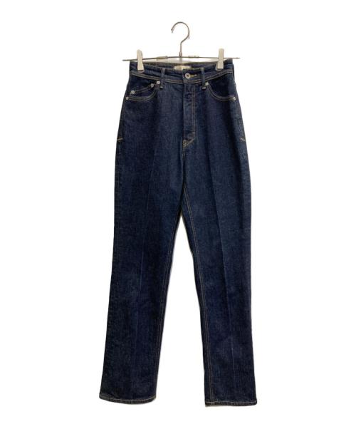 YANUK（ヤヌーク）YANUK (ヤヌーク) etre (エトレ) センタークリースストレートデニム ネイビー サイズ:23の古着・服飾アイテム