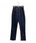 YANUK（ヤヌーク）の古着「センタークリースストレートデニム」｜ネイビー