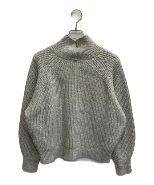 IENA（イエナ）IENA (イエナ) カシミヤブレンドハイネックニット グレー サイズ:FREEの古着・服飾アイテム