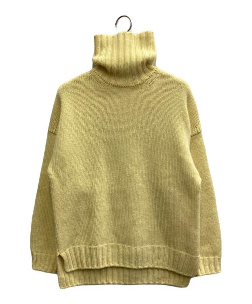 SLOANE（スローン）SLOANE (スローン) 3G ジーロンラム×カシミヤ ドロップショルダー イエロー サイズ:Mの古着・服飾アイテム