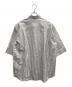 EBURE (エブール) コットンリネンストライプシャツ グレー×ホワイト サイズ:38：14000円