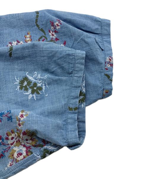 45R（フォーティファイブ・アール）45R (フォーティファイブ・アール) コットンリネンジャガードのブラウス ネイビー サイズ:2の古着・服飾アイテム