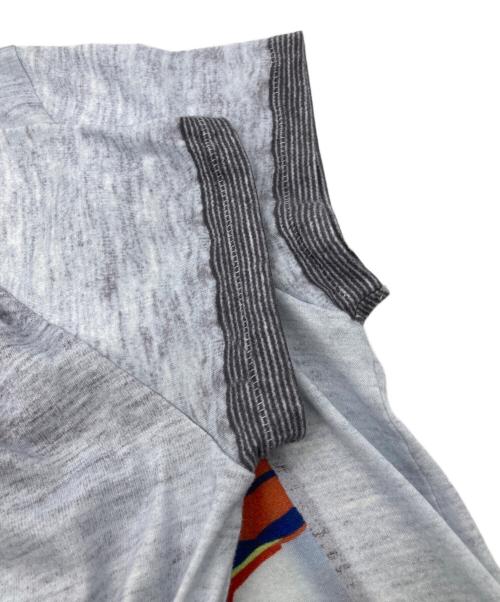 PAUL SMITH（ポールスミス）PAUL SMITH (ポールスミス) だまし絵 プリント 半袖 Tシャツ グレー サイズ:Mの古着・服飾アイテム