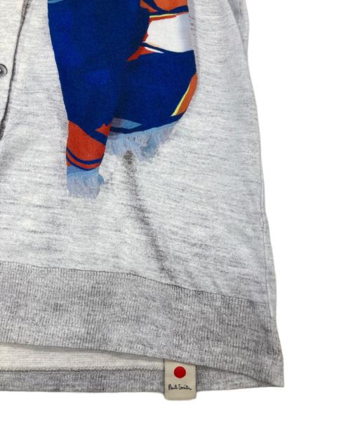 PAUL SMITH（ポールスミス）PAUL SMITH (ポールスミス) だまし絵 プリント 半袖 Tシャツ グレー サイズ:Mの古着・服飾アイテム