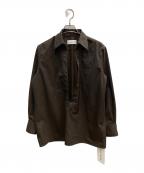 Tu es mon TRESORトゥ エ モン トレゾア）の古着「Wool Vareuse Shirt」｜ブラウン