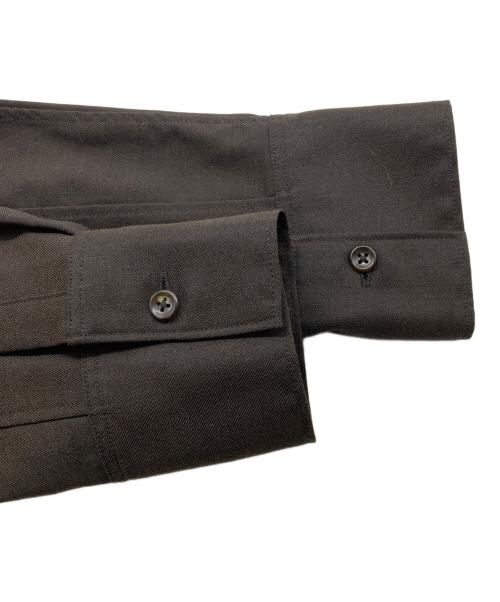 Tu es mon TRESOR（トゥ エ モン トレゾア）Tu es mon Tresor (トゥ エ モン トレゾア) Wool Vareuse Shirt ブラウン サイズ:S 未使用品の古着・服飾アイテム