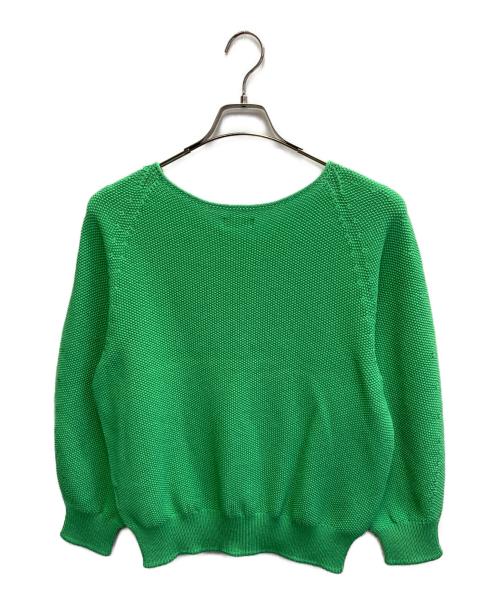 BALLSEY（ボールジィ）BALLSEY (ボールジィ) モスステッチ Vネックプルオーバー グリーン サイズ:Sの古着・服飾アイテム