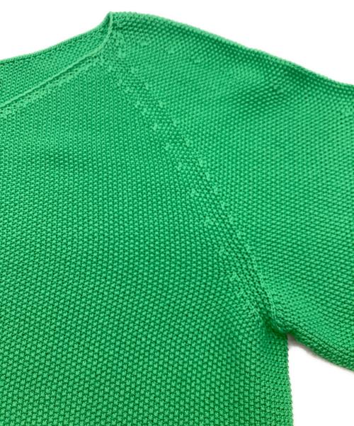 BALLSEY（ボールジィ）BALLSEY (ボールジィ) モスステッチ Vネックプルオーバー グリーン サイズ:Sの古着・服飾アイテム